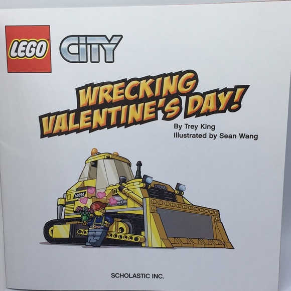 Lego City Wrecking Valentine’s Day! Book by Trey King Scholastic Softcover - Picture 2 of 9